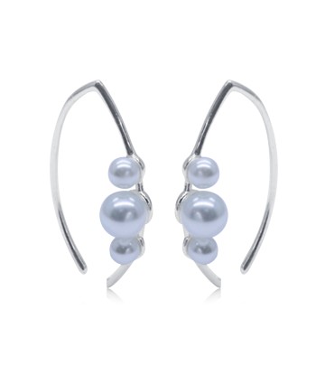 Pretty Pearl Silver Stud Earring STS-6126